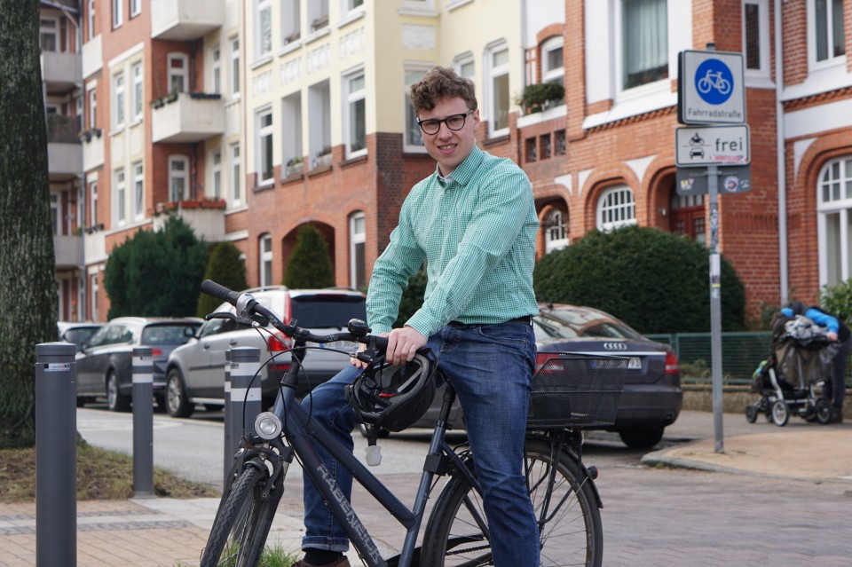 Florian Weigel setzt sich fr Radverkehr ein